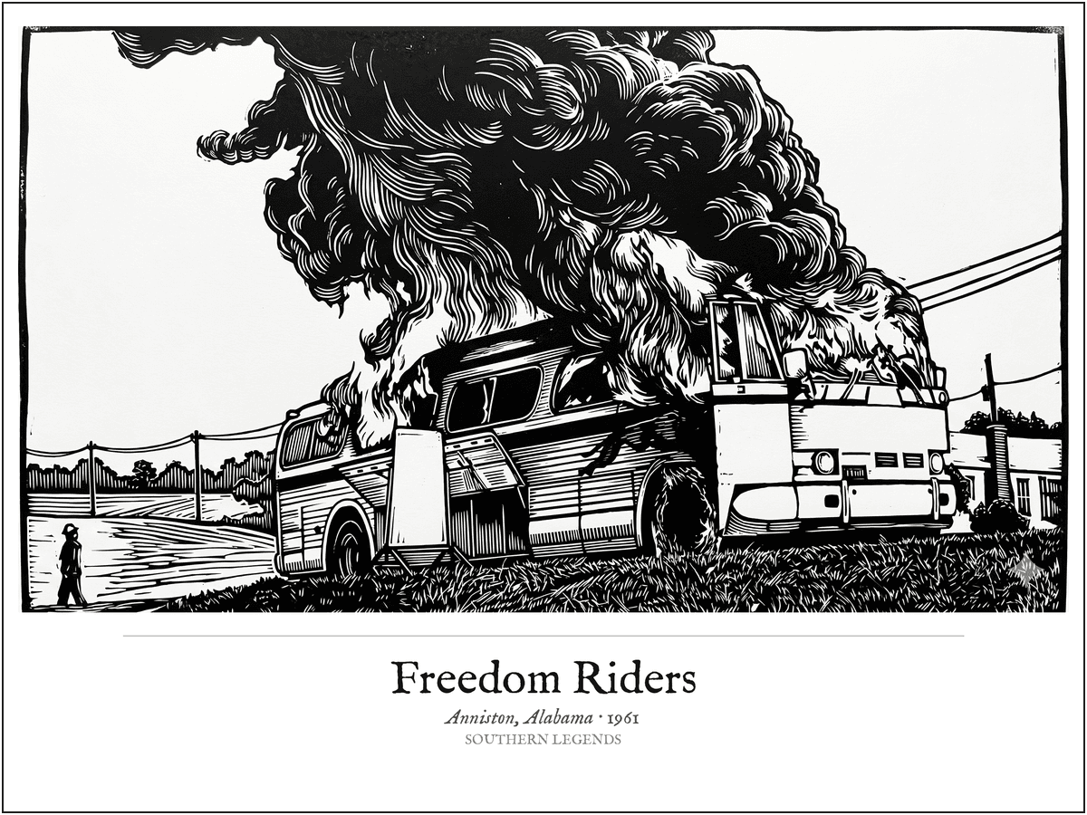 Freedom Riders — Burning Bus