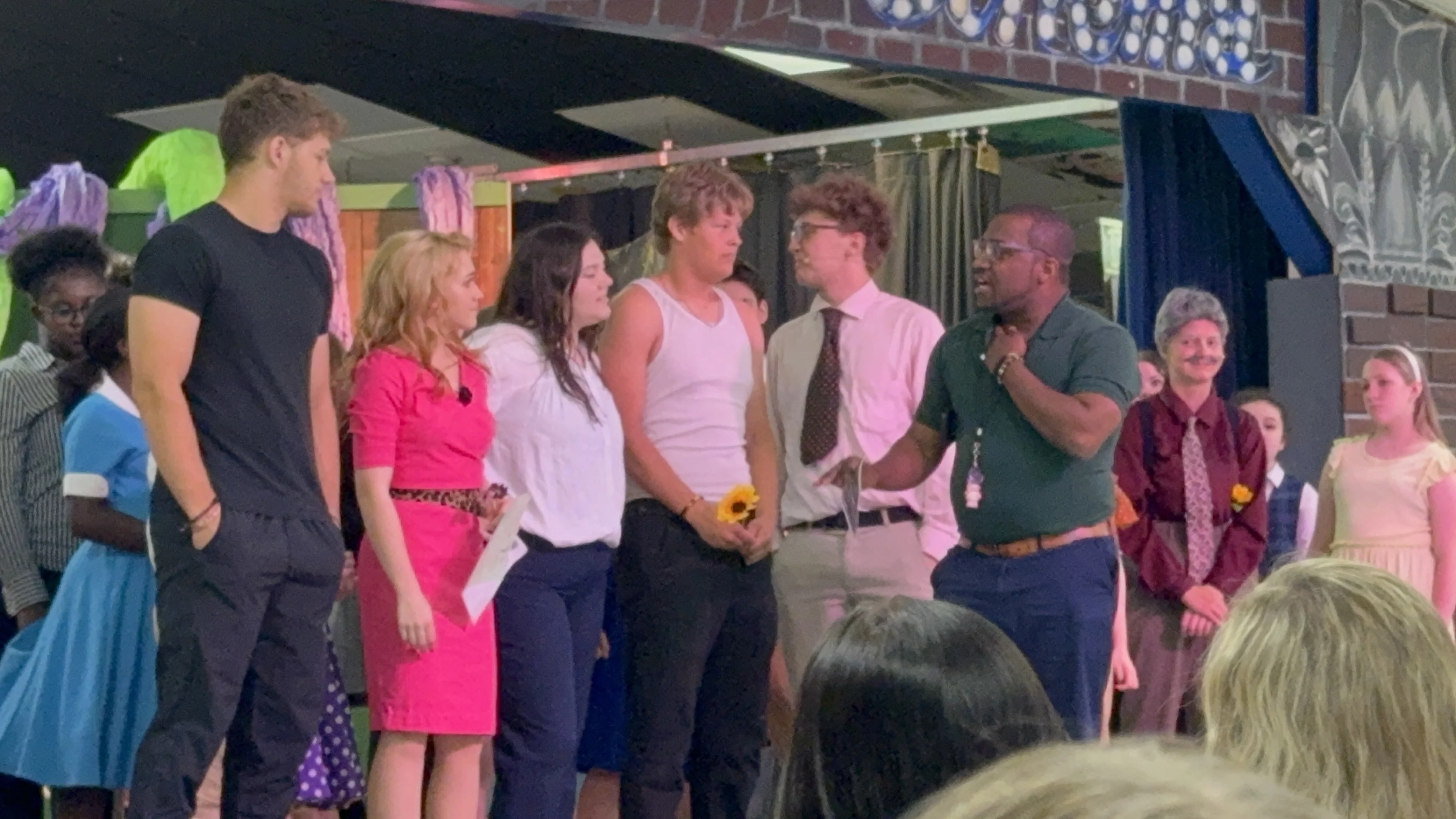 Piedmont High School theater ensemble curtain call