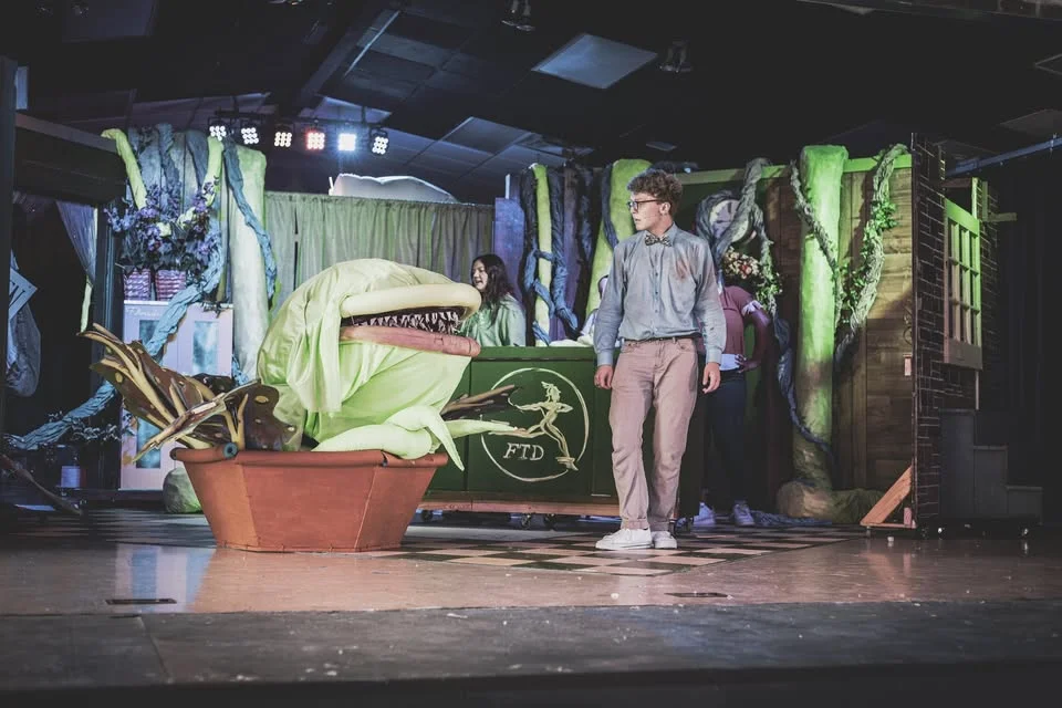 Piedmont High School Little Shop of Horrors ensemble