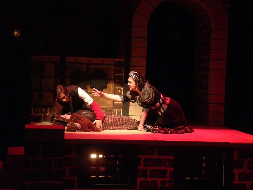 Production photo from Sweeney Todd, Jacksonville State University, 2009