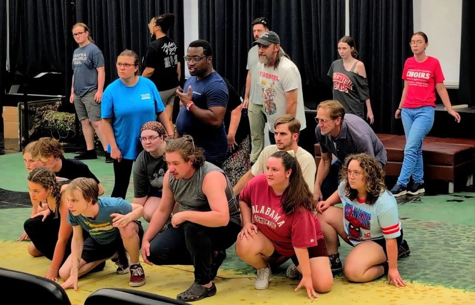 Sweeney Todd, Theatre of Gadsden — The company, gathered — none of this is possible without each of them.