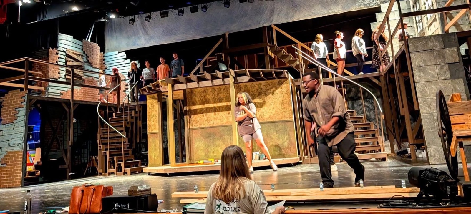 Sweeney Todd, Theatre of Gadsden — set-people-warm
