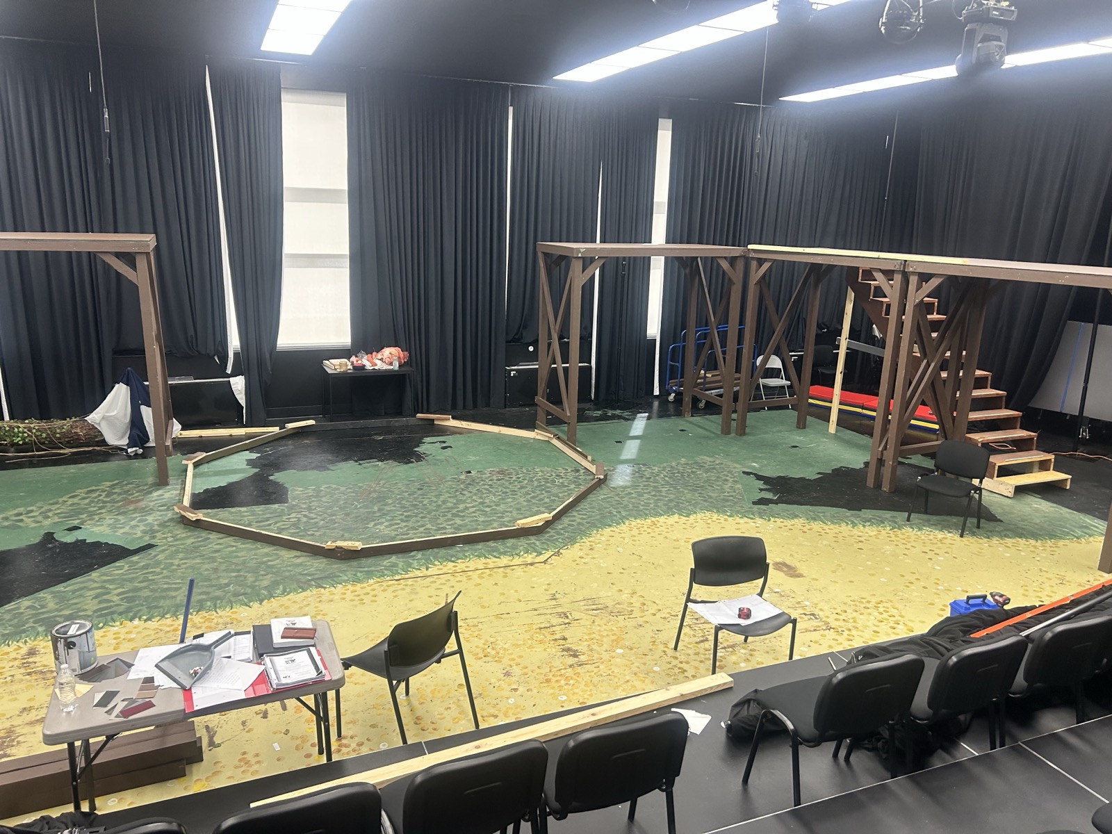 Sweeney Todd, Theatre of Gadsden — The build, from the back of the room.
