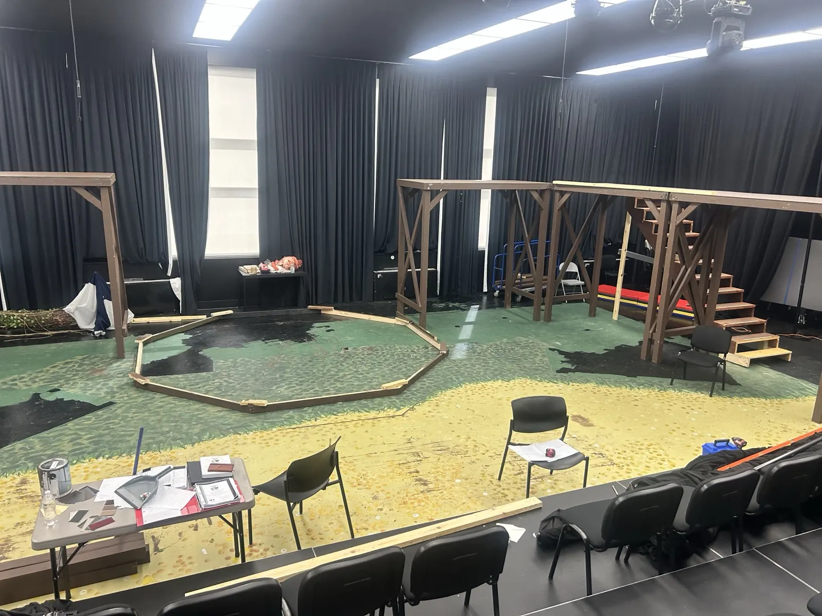 Sweeney Todd, Theatre of Gadsden — The build, from the back of the room.