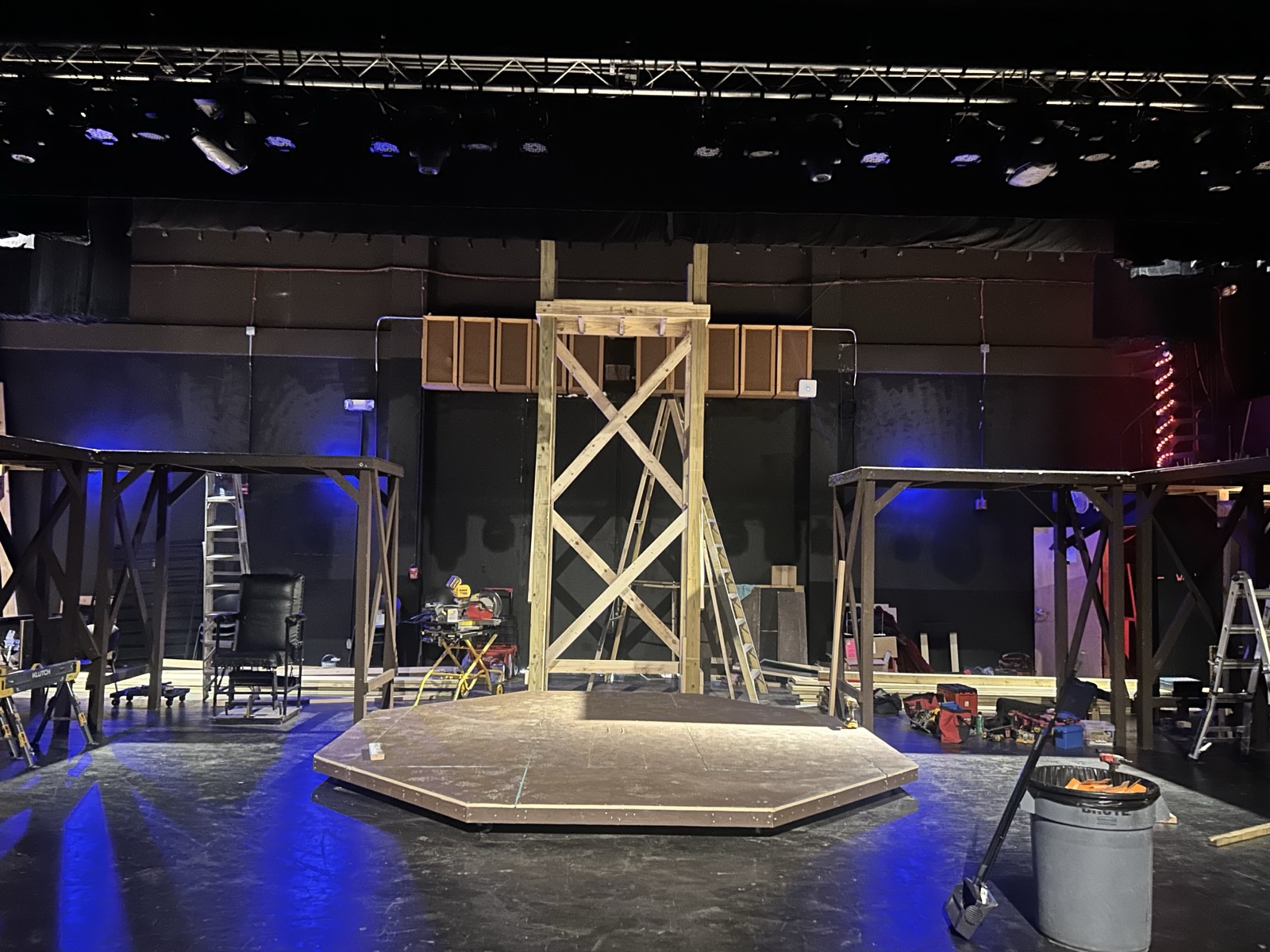 Sweeney Todd, Theatre of Gadsden — The set at Wallace Hall — built for scale.